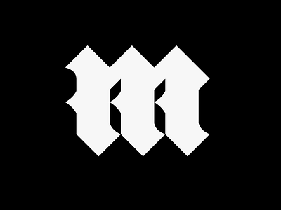 Blackletter M | Type design