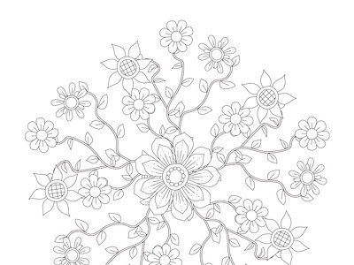 Flower Coloring Page