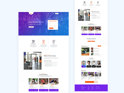 daas - Education Platform design education education website landingpage psd template typography ui ui design ux design website design