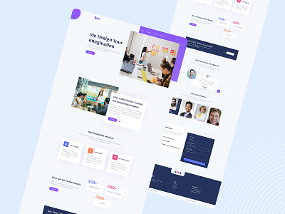 Daas- Design Agency Landing Page blue branding clean creative desert design design agency homepage interface landing page landing page design layout marketing site marketplace typography ui ui design ui design uiux uxui website