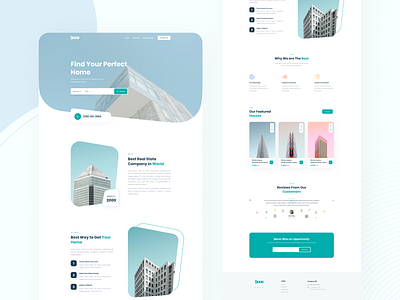 Daas Real estate Landing page Design