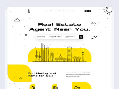 Real estate web ui design