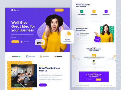 Business Agency Website UI Design