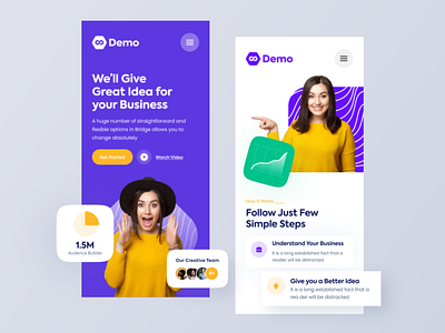 Business Agency mobile responsive design apps business business agency clean design landingpage mobile psd template responsive design screen typography ui ui design ux design website mobile version