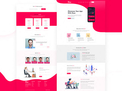 Daas-Saas Landing page app design illustration landingpage logo psd template saas saas app saas design saas landing page saas website typography ui ui design ux ux design