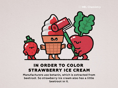 #36 Ice Cream beetroot children childrens illustration color cute doodle happy ice cream icecream illustration kawaii red science science illustration strawberry