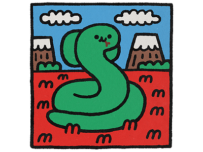 Snake 🐍 africa cobra cute doodle fun happy illustration japan japanese kawaii popart snake