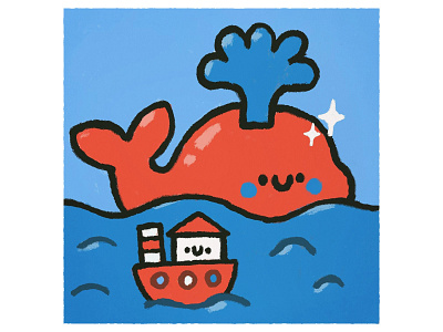 Kit cartoon character cute design doodle fun illustration japanese kawaii sea smile