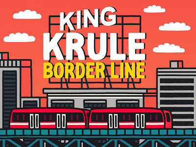 King Krule – Border Line illustration lettering letters music type typography