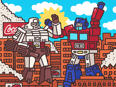 Transformers art cartoon doodle fun illustration lines megatron transformers