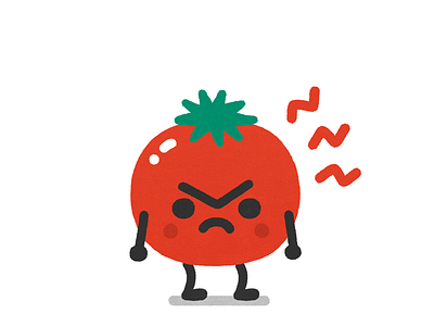 Tomato angry art doodle doodling grumpy illustration red tomato
