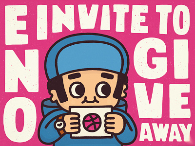 Invite To Giveaway art cartoon doodle draft free giveaway illustration invitation invite