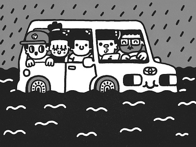 Etnoexp, day 1 artemy lebedev bw childrens doodle etnoexp illustration kawaii toyota