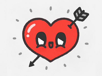 Happy Valentine's Day! happy heart illustration japanese kawaii love valentines day