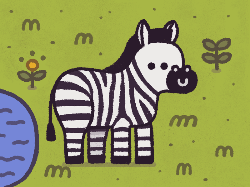 Zebra africa cartoon cute design doodle fun happy horse illustration kawaii smile zebra zoo