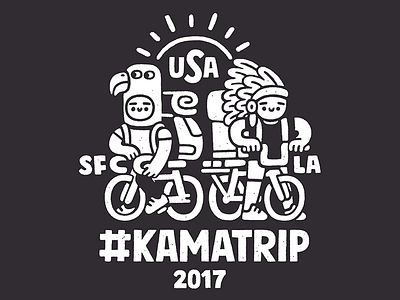 Kamatrip art cartoon cute doodle fun happy illustration kamatrip kawaii lettering print t shirt