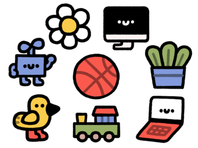 Icons for chevostik.ru character childrens illustration cute doodle fun happy icons icons design icons pack iconset illustration japanese kawaii