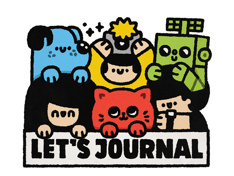 Lets Journal 2d animation animation design cartoon cat cute doodle fun illustration japanese kawaii smile