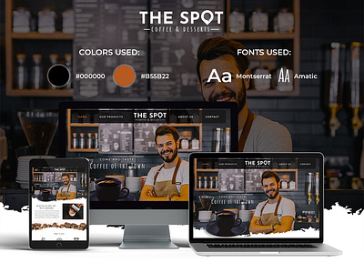 The Spot Website coffee coffee shop landing page responsive design website