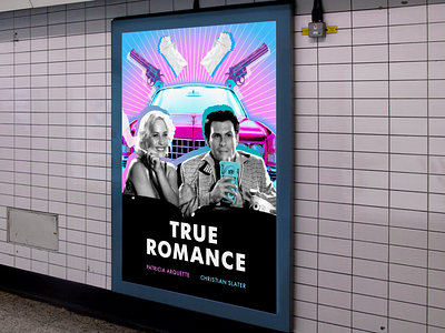 Tv Poster design film poster true romance tv poster