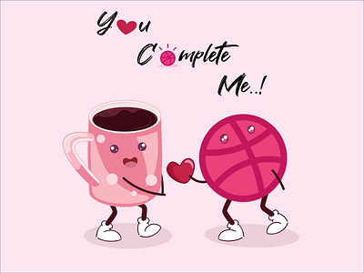 You Complete Me ❤️ branding design dribbble love rebound trending ui valentine valentines day vector