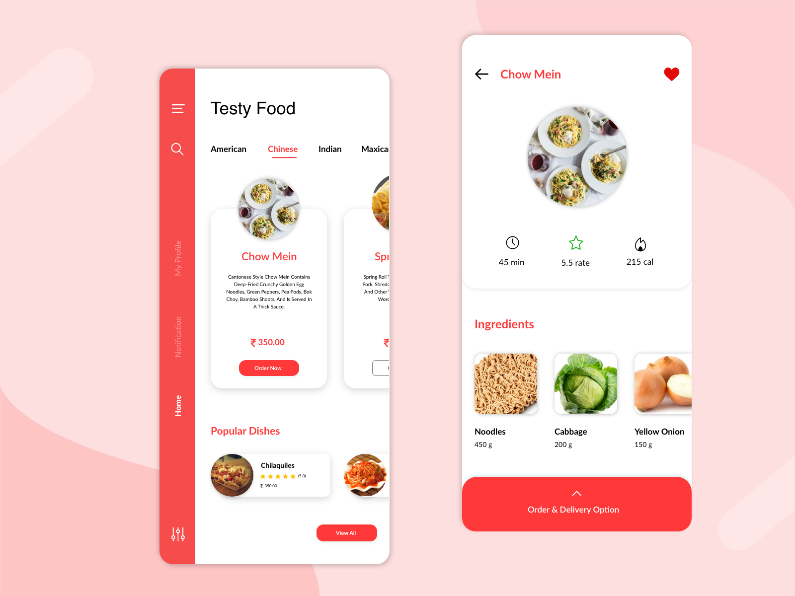 Tasty Food App by INEXTURE Solutions LLP on Dribbble