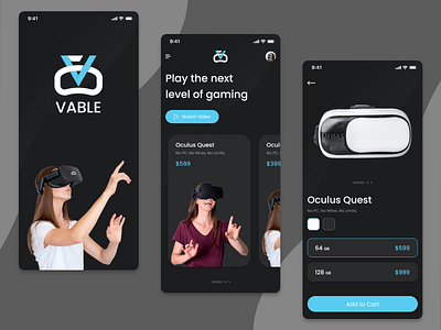 Vable VR App UI