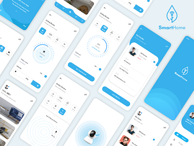 Smart Home App UI app app design apple design electronics freebie google apps home app home appliances home decor ios design trending ui uiux ux