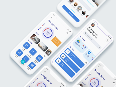 Google storage drive UI app app design app ui design drive storage driver app flat design landing page storage app trending ui uiux ux