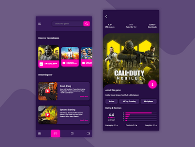 Game Launcher App app design application branding colors palette design flat design game ui icon illustration trending uiux