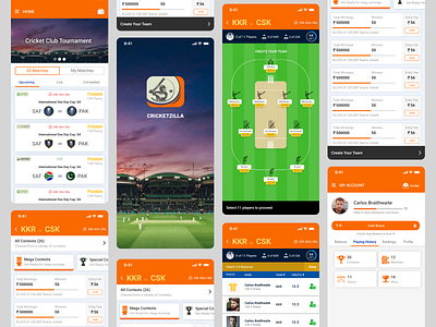 Cricket App Design & Development by INEXTURE Solutions Limited on Dribbble