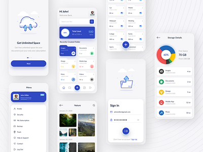 File Storage App by INEXTURE Solutions LLP on Dribbble