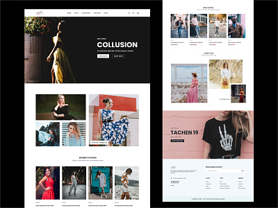 Fashion Landing Page classic clean ecommerce fashion fashion brand fashion shop fashion show fashion store fashion style girl landing page landing page ui minimalist shop simple style web design website website concept website design