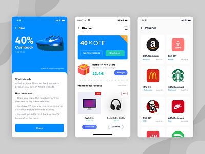 Discount Code Promo App code design discount discount code flat design home mobile ui promo promotion scanner startup transfers trending ui ui ux uidesign uiux voucher design