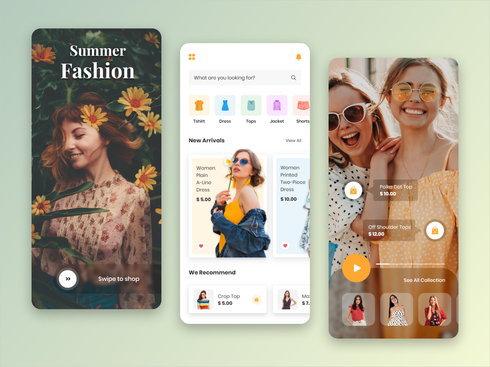 Summer Fashion E-commerce App by INEXTURE Solutions Limited on Dribbble