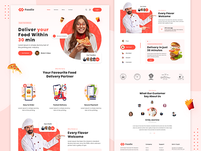 Food Delivery Landing page