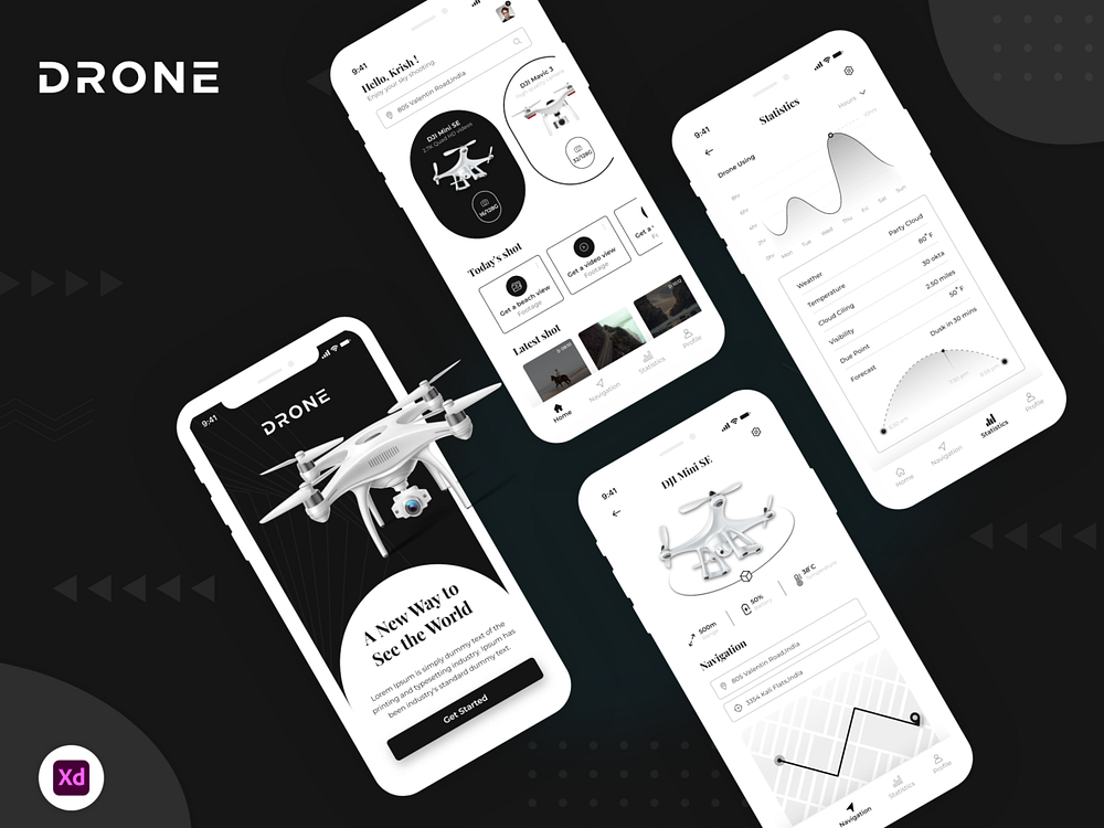 Drone Mobile Application by INEXTURE Solutions LLP on Dribbble