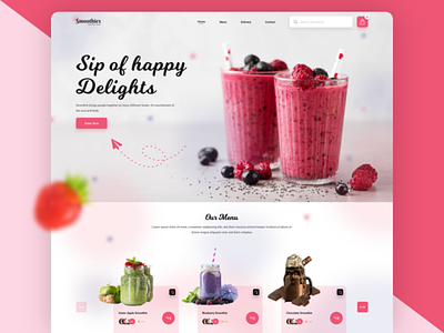 Smoothies / Food & Beverage Landing Page