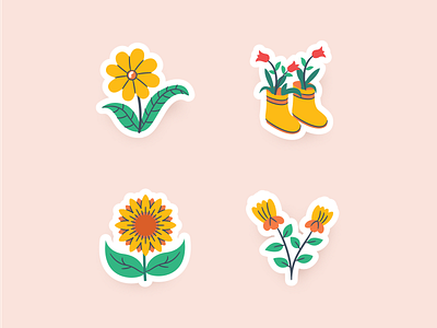 Spring Season Sticker artwork botanical flower icon icon design illustration season spring sticker
