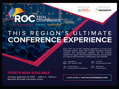 2019 ROC Tech Conference - Tickets Available Promo Flyer