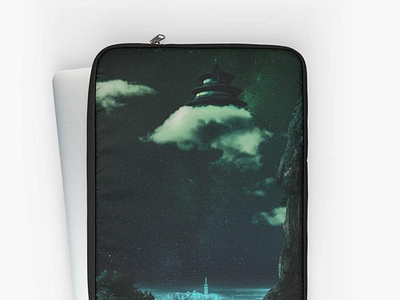 "The Cloud People" on a laptop case!