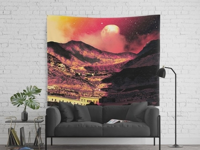 "Coves" Dreamscape Tapestry planets nebula nebulae galaxies star cluster stars space inspiration fiction astronomy vaporwave sci-fi mood magic fantasy mystery overlays textures patterns experiment