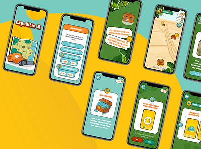 Expeditie X app app design illustration ui ux vector