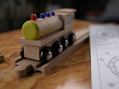 3ds Max Illustration Of A Toy Train 16511731973 O