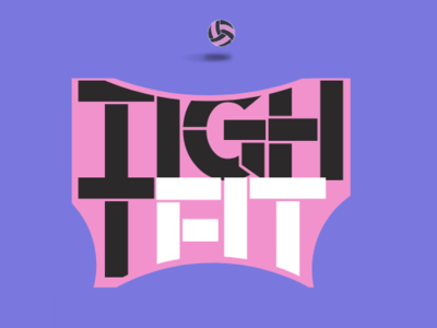 TIGHTFIT ball black design graphic design graphic art graphic artist graphics gym gym logo logo pink purple shadow shadowbox shadowing shadows sports thightfit tight white