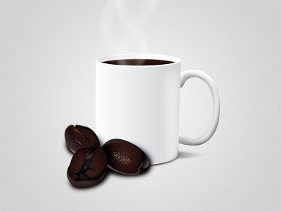 Coffee beans coffee hot illustrator mug photoshop