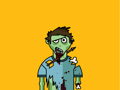 Zombie Profile Pic blood brains halloween zombie