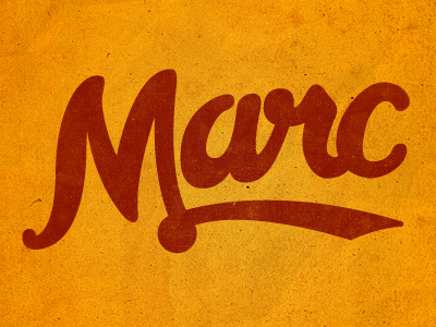 Marc custom type logo type