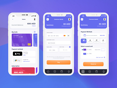 Payment Ui Mobile App by Denis Chernevsky on Dribbble