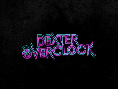 Dexter Overclock "Electronic Band" branding electronic band identity logo type
